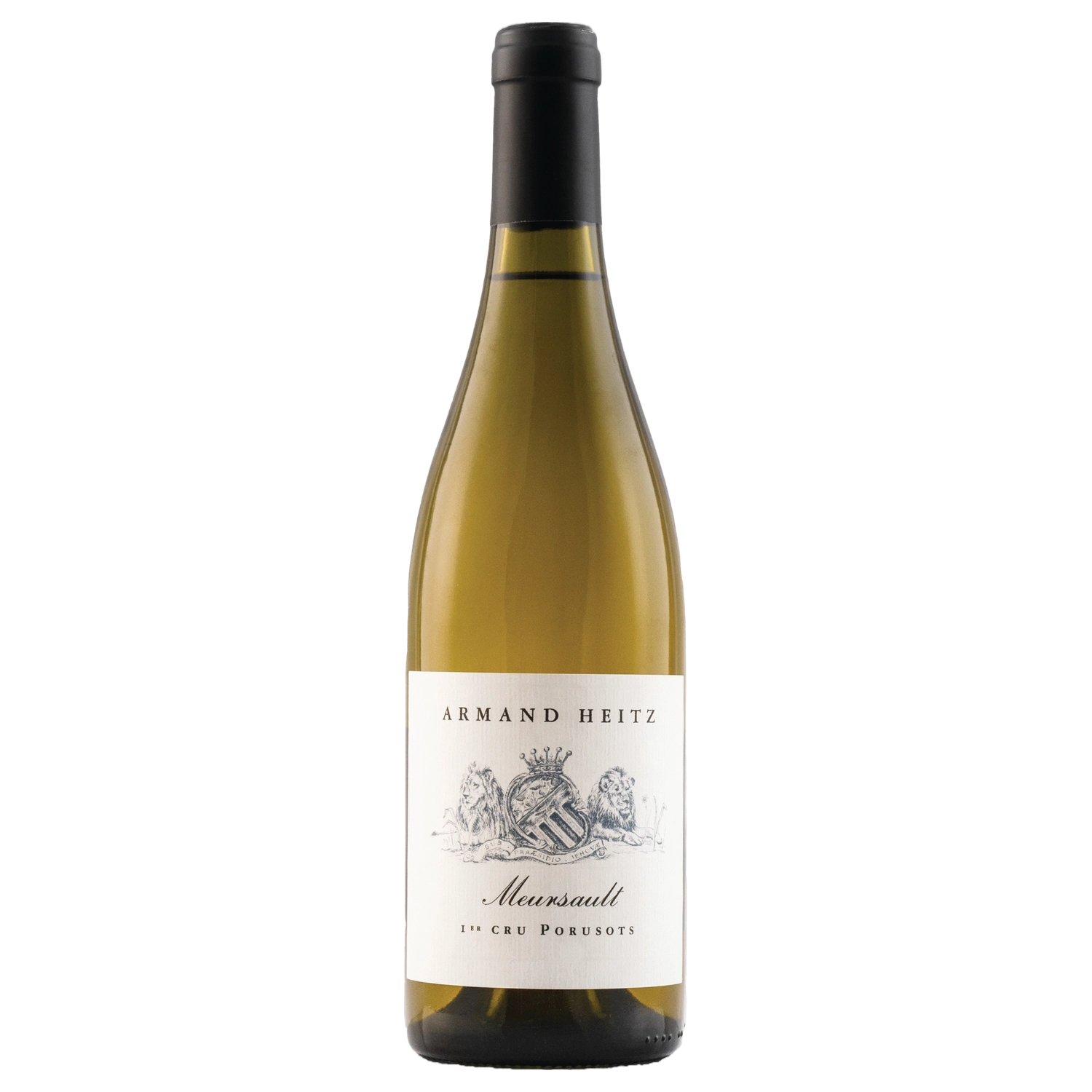 A bottle of Armand Heitz Meursault 1er Cru Les Poruzots 2020 750ml White Wine