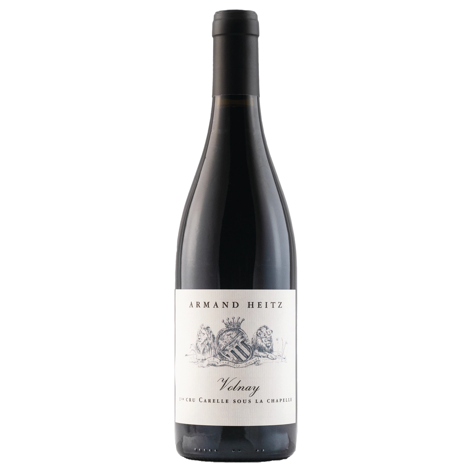 A bottle of Armand Heitz Volnay 1er Carelle Sous Chapelle 2020 750ml Red Wine