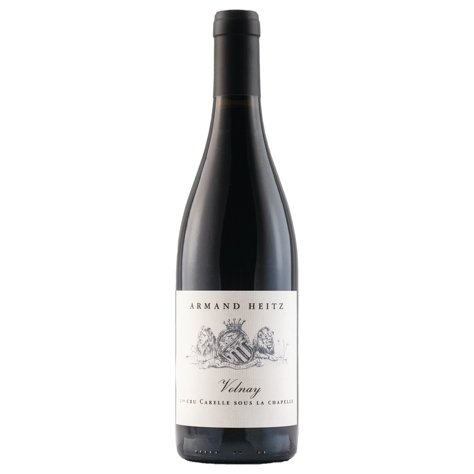 A bottle of Armand Heitz Volnay 1er Carelle Sous Chapelle 2020 750ml Red Wine