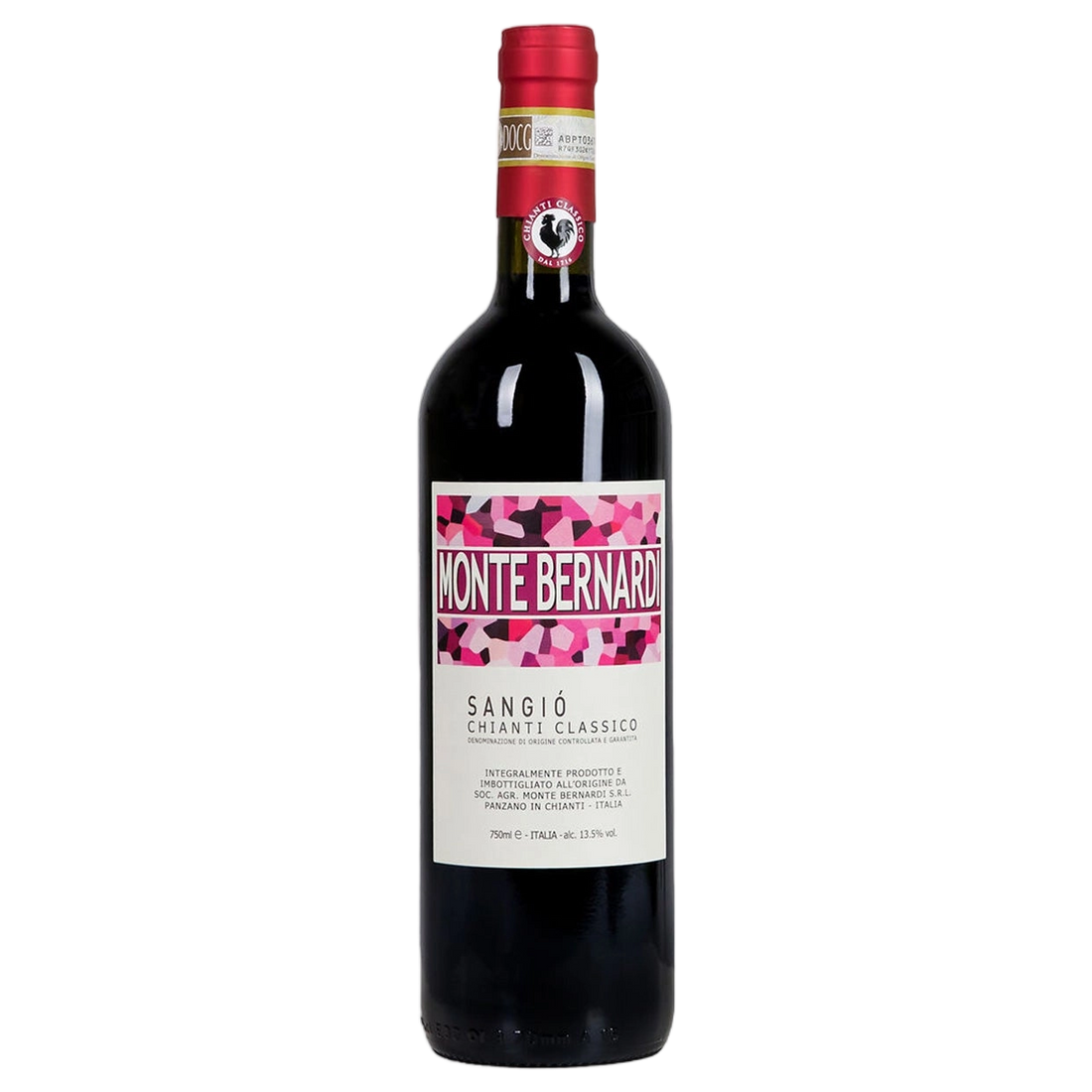 A bottle of Monte Bernardi SANGIO' Chianti Classico DOCG 2023 750ml Red Wine