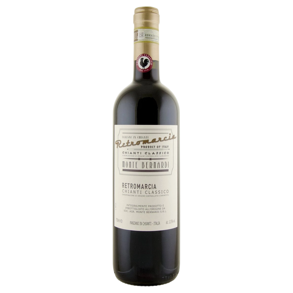 A bottle of Monte Bernardi RETROMARCIA Chianti Classico DOCG 2024 750ml Red Wine