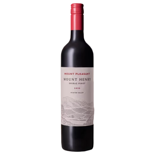 A bottle of Mount Pleasant Mount Henry Shiraz Pinot Noir 2025 750ml Red Wine