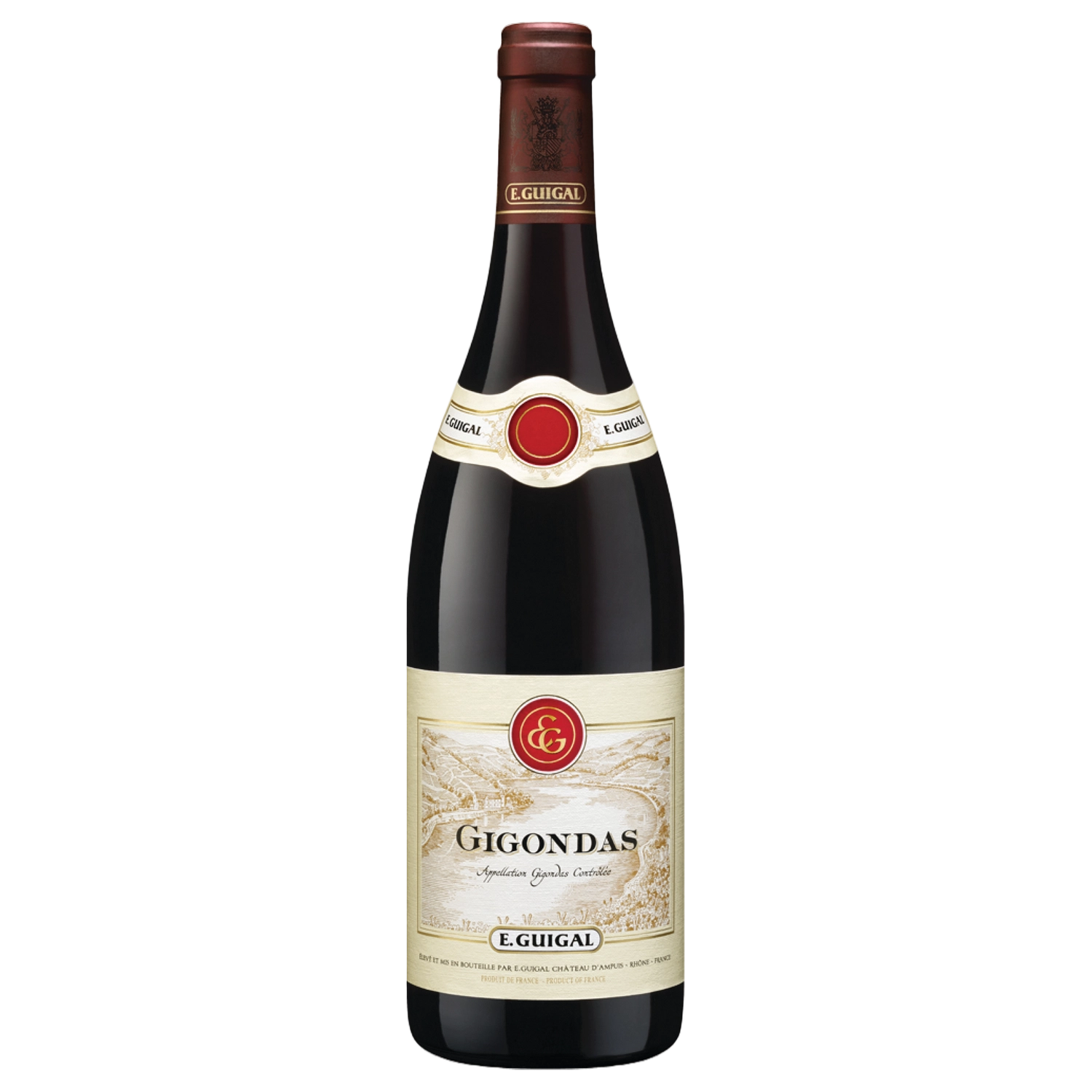 A bottle of Guigal Gigondas 2020 750ml Red Wine