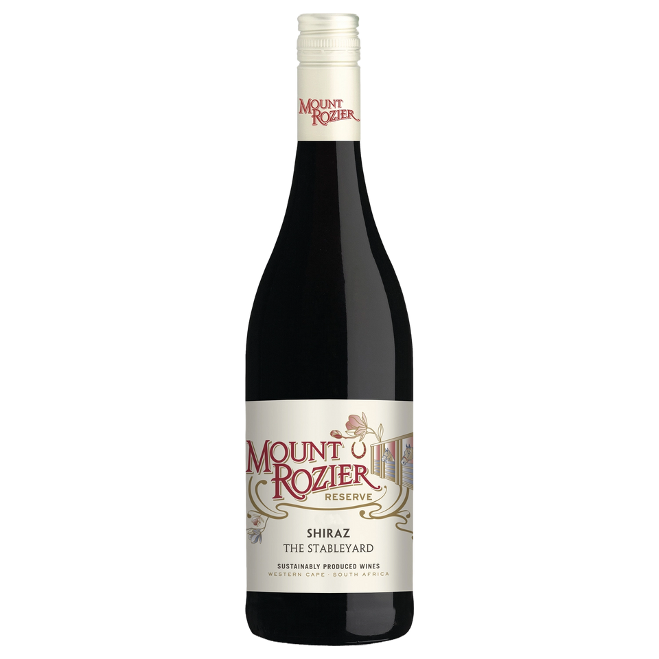 A bottle of Mount Rozier Reserve The Stable Yard Shiraz 2022 750ml Red Wine