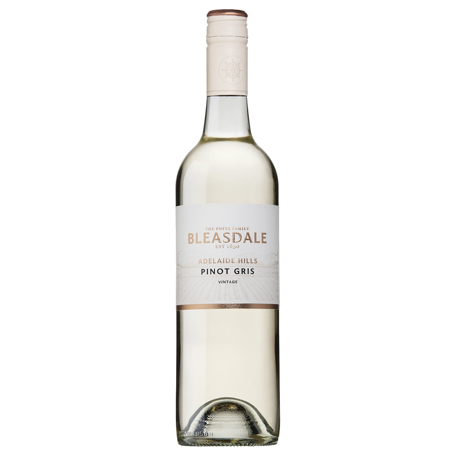 A bottle of Bleasdale Adelaide Hills Pinot Gris 2026 750ml White Wine
