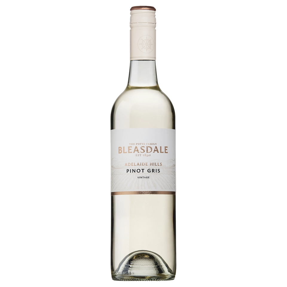 A bottle of Bleasdale Adelaide Hills Pinot Gris 2026 750ml White Wine