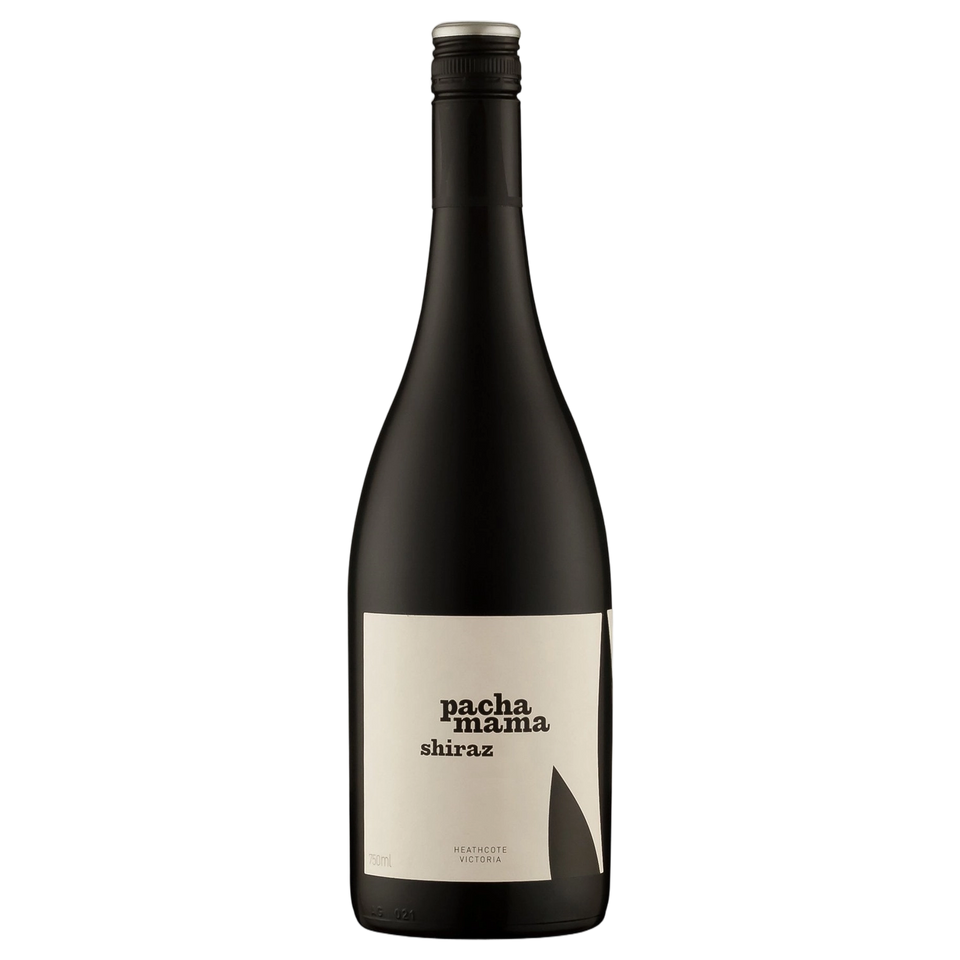 A bottle of Pachamama Shiraz 2021 750ml Red Wine