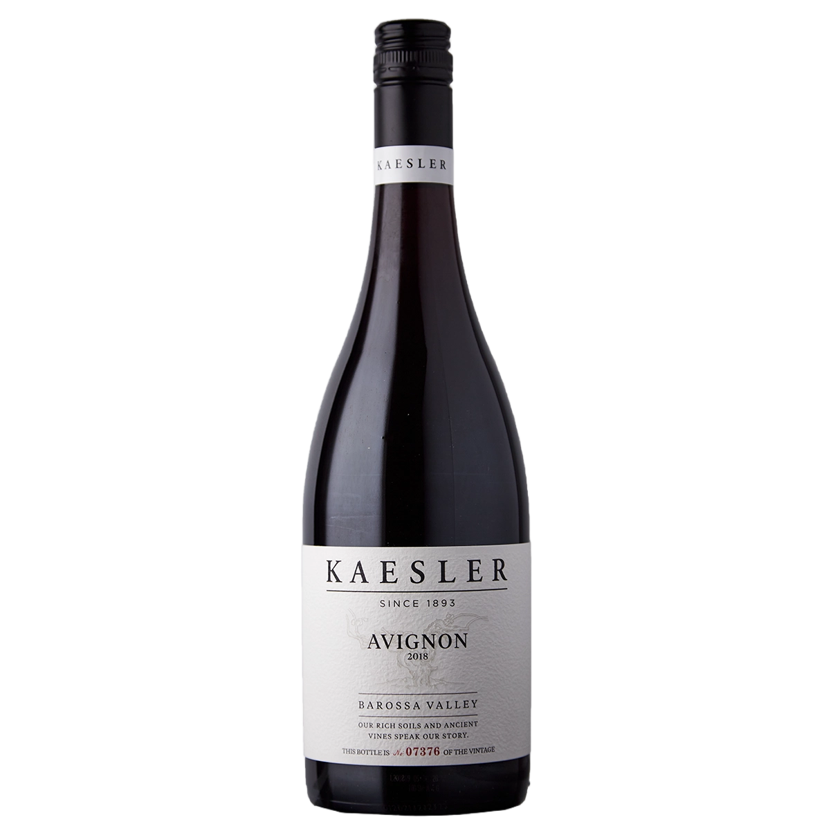 A bottle of Kaesler Avignon 2018 750ml Red Wine
