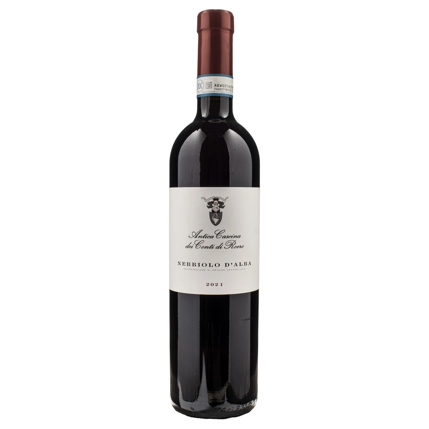 A bottle of Antica Cascina Conti Di Roero Nebbiolo D’Alba DOC 2023 750ml Red Wine
