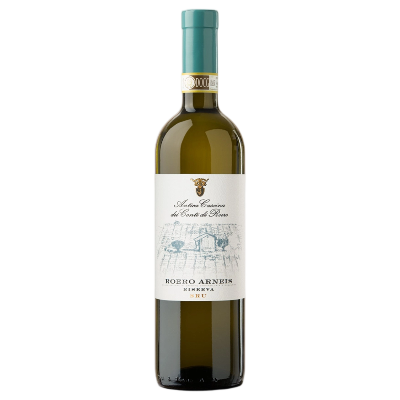 A bottle of Antica Cascina Conti Di Roero Arneis Riserva Sru DOCG 2023 750ml White Wine