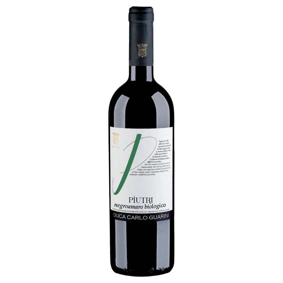 A bottle of Duca Carlo Guarini Negroamaro Piutri IGT 2022 750ml Red Wine