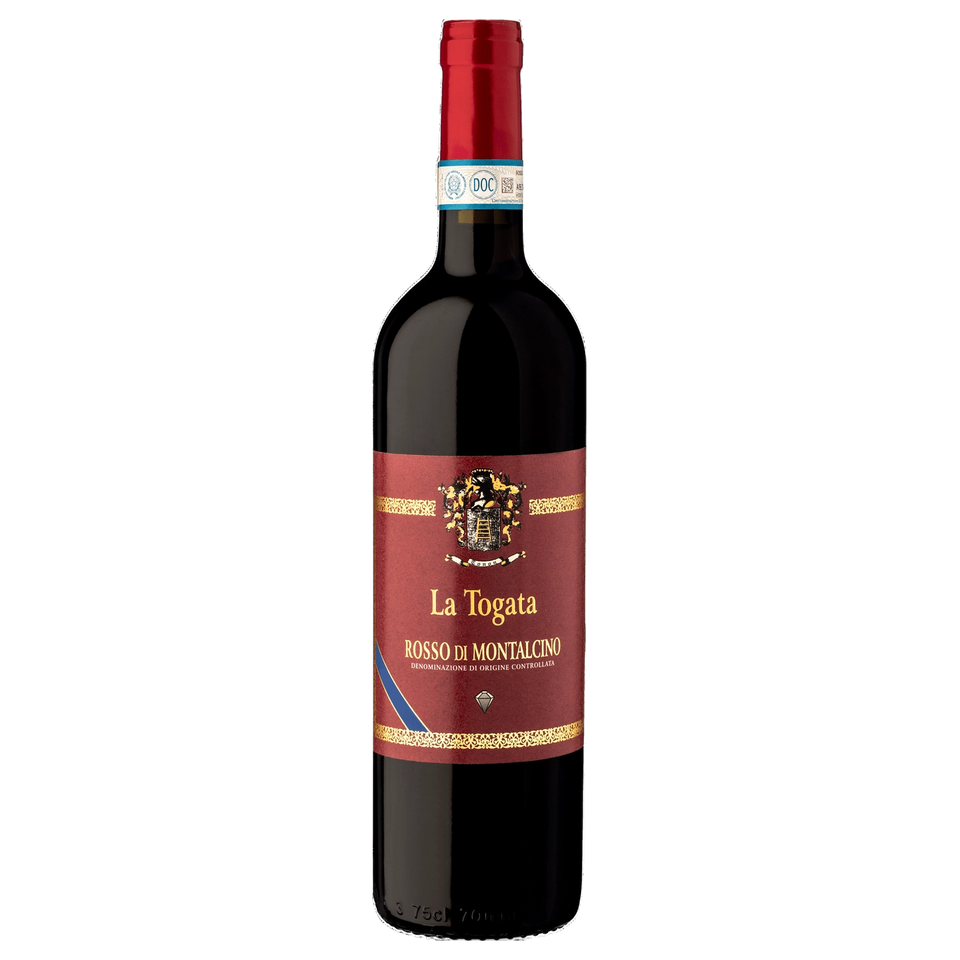 A bottle of La Togata Rosso Di Montalcino DOC 2024 750ml Red Wine
