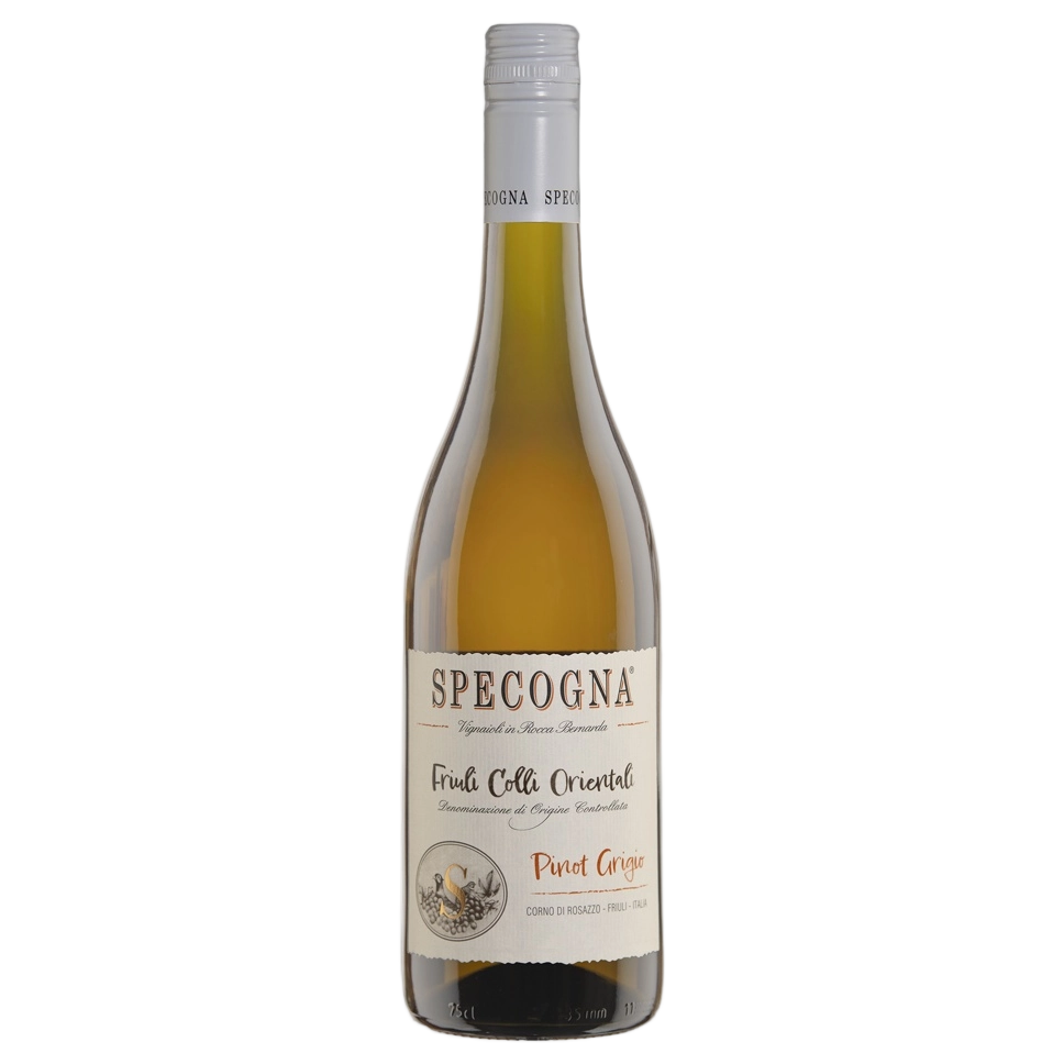 A bottle of Specogna Pinot Grigio Ramato Colli Orientali DOC 2024 750ml White Wine