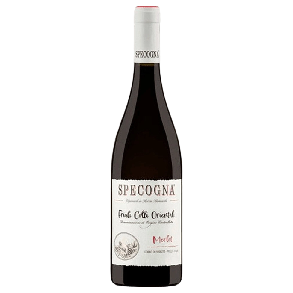 A bottle of Specogna Refosco Dal Peduncolo Rosso DOC 2023 750ml Red Wine