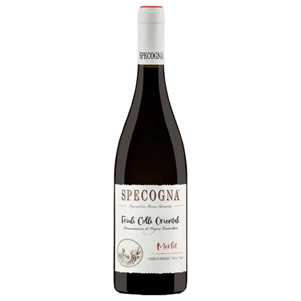 A bottle of Specogna Refosco Dal Peduncolo Rosso DOC 2023 750ml Red Wine