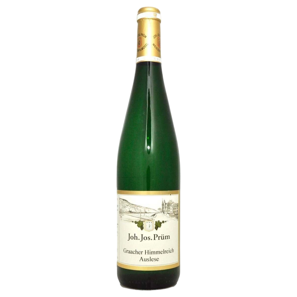 A bottle of J.J. Prum Graacher Himmelreich Riesling Auslese GOLDKAPSEL 2024 750ml White Wine