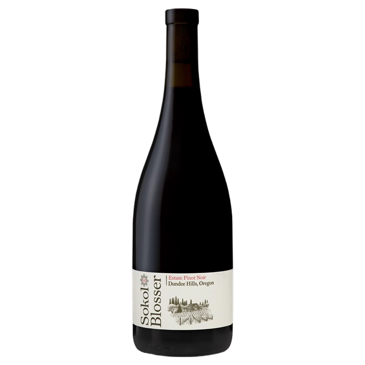 A bottle of Sokol Blosser Dundee Hills Pinot Noir 2018 750ml Red Wine