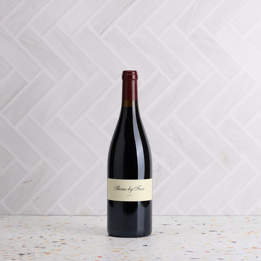 A bottle of By Farr Shiraz 2024 750ml Red Wine