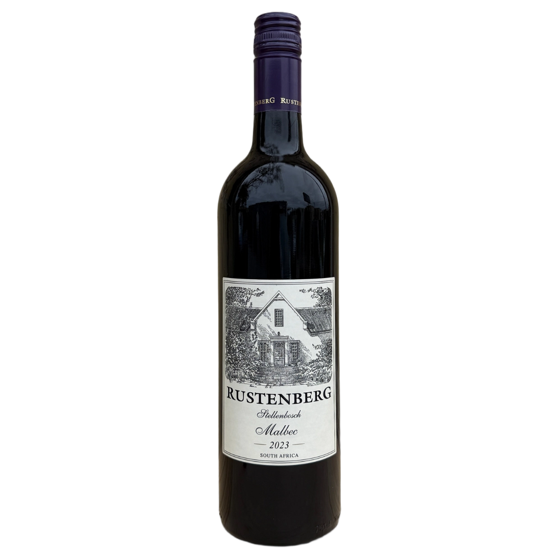 A bottle of Rustenberg Malbec 2023 750ml Red Wine