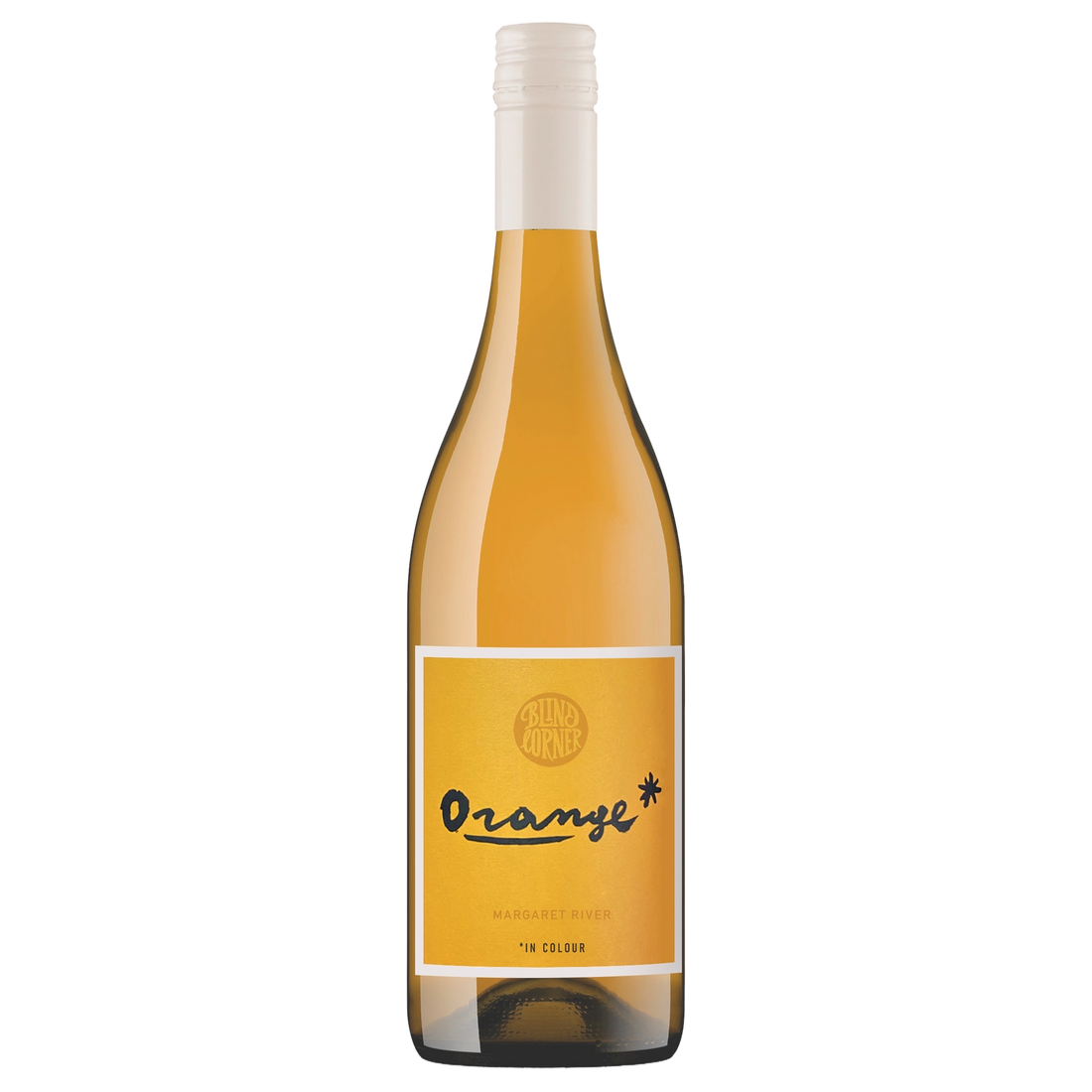 A bottle of Blind Corner Orange In Colour 2026 750ml White Wine