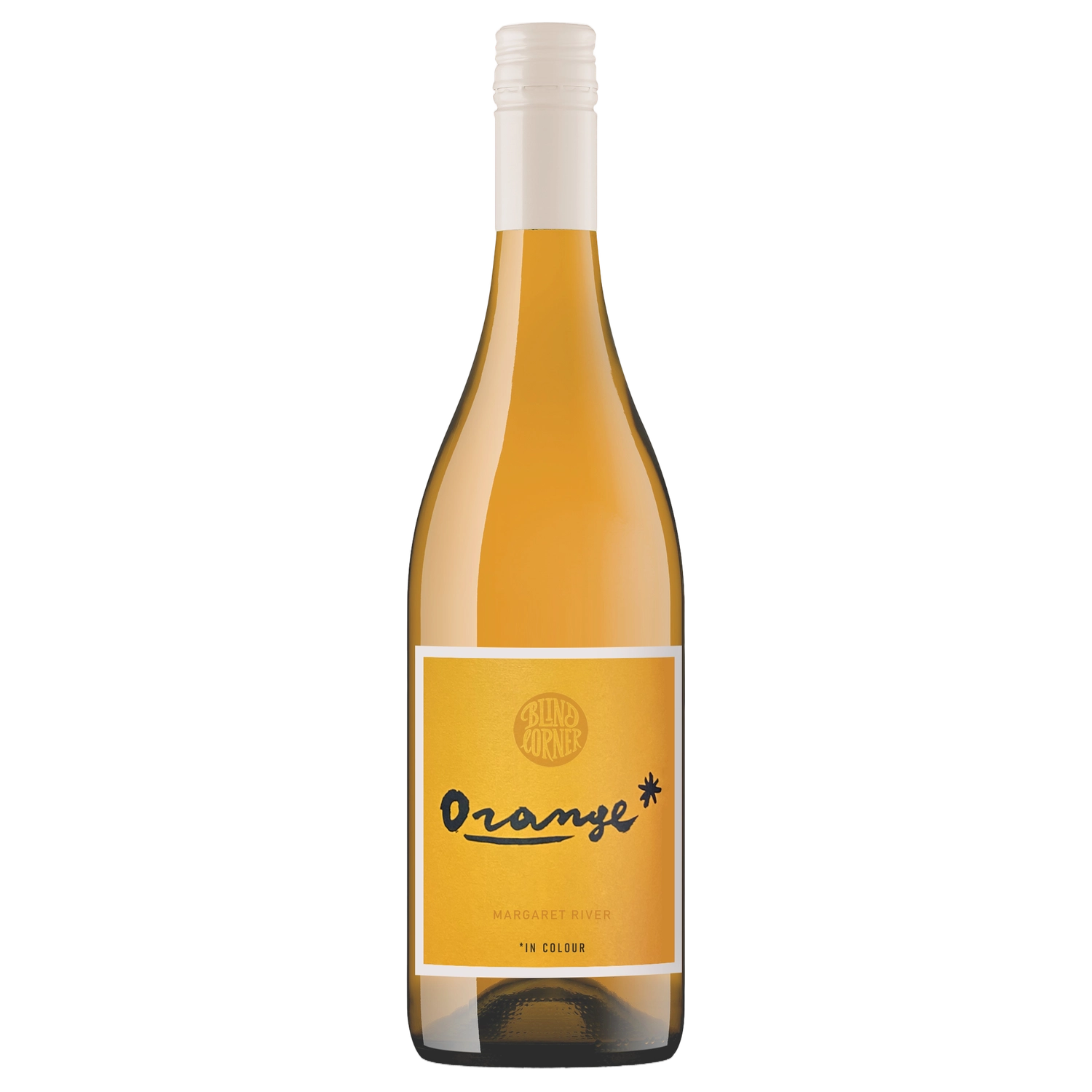 A bottle of Blind Corner Orange In Colour 2026 750ml White Wine