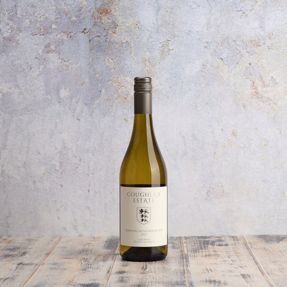 A bottle of Coughlan Estate 2023 Semillon Sauvignon Blanc 750ml White Wine