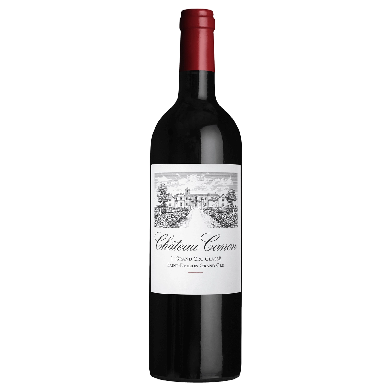 A bottle of Chateau Canon 2017 750ml Red Wine