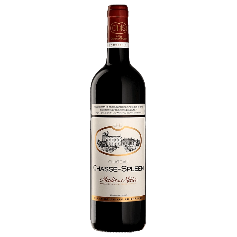 A bottle of Chateau Chasse Spleen 2020 750ml Red Wine