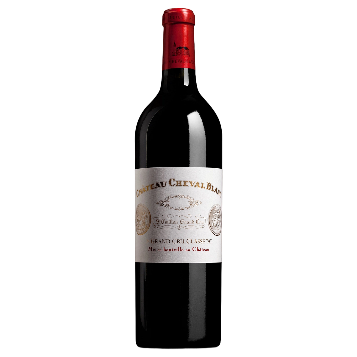 A bottle of Chateau Cheval Blanc 2023 3000ml Red Wine