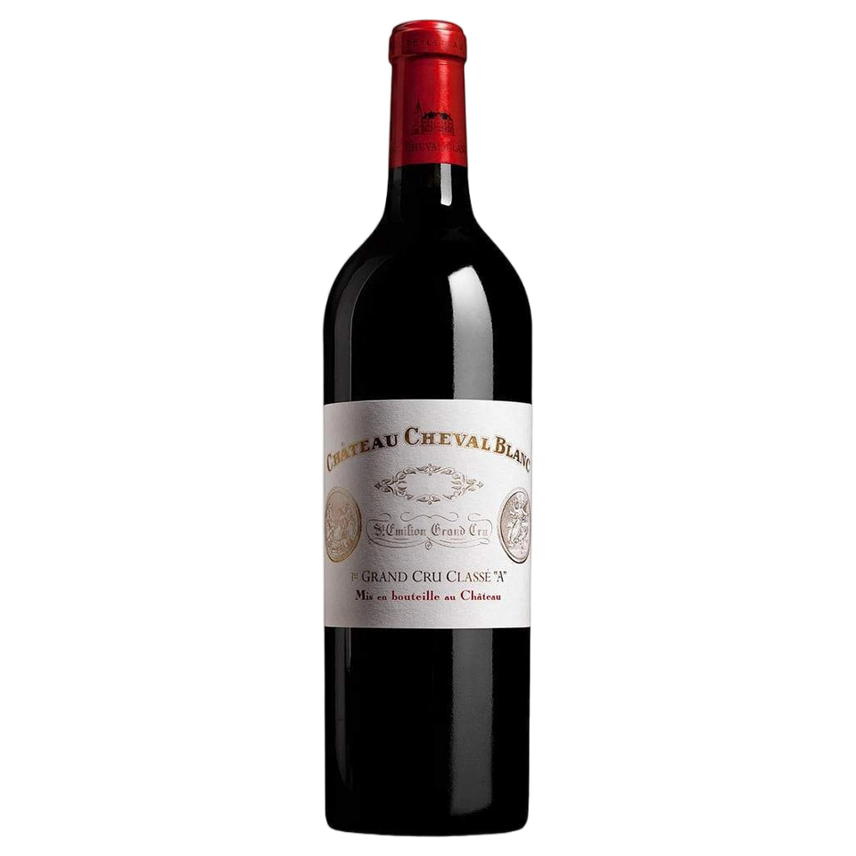 A bottle of Chateau Cheval Blanc 2023 1500ml Red Wine
