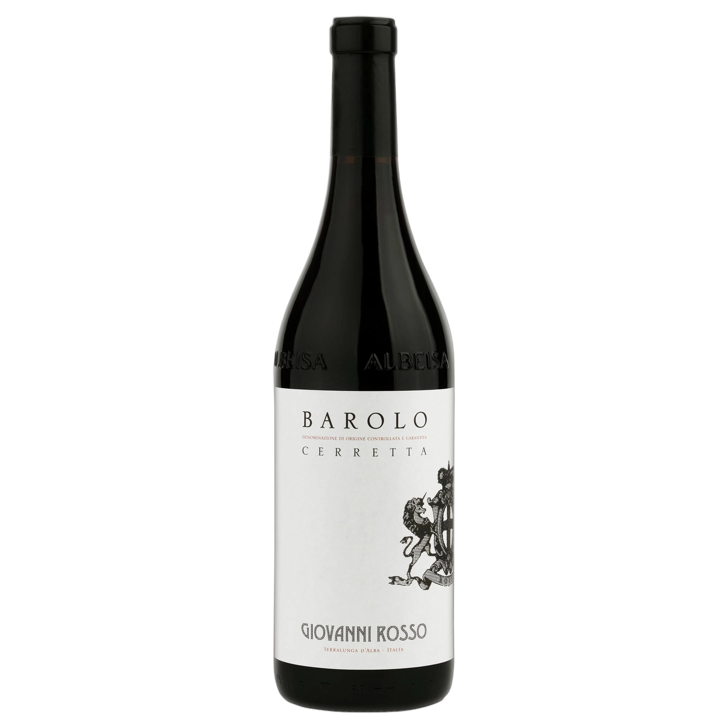 A bottle of Giovanni Rosso Cerretta 2019 750ml Red Wine