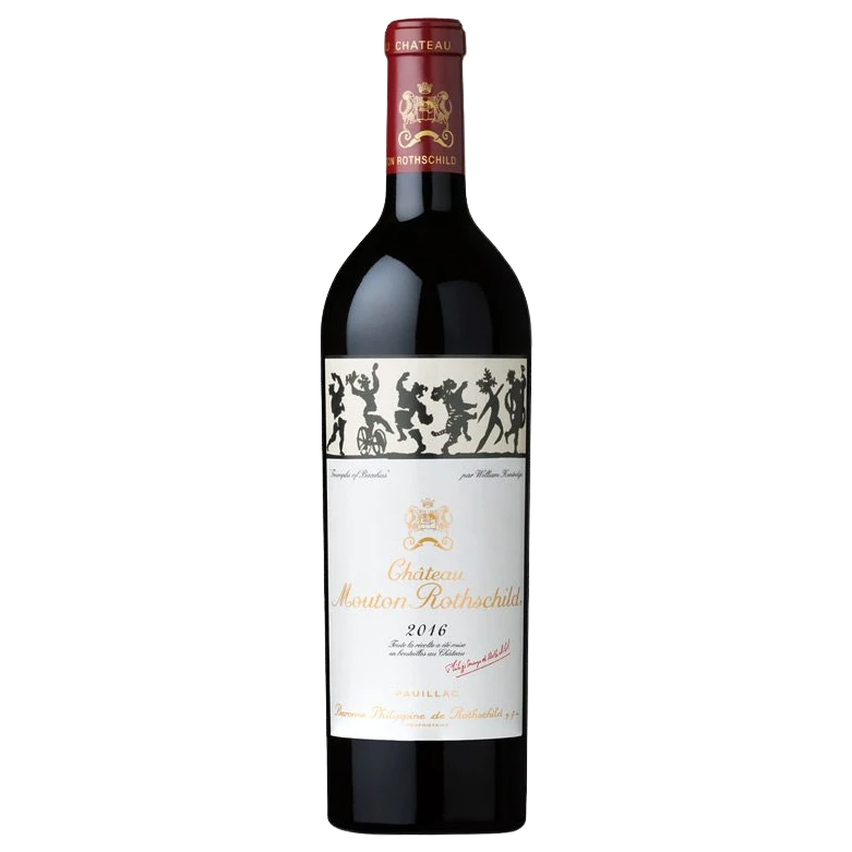 A bottle of Chateau Mouton Rothschild 2016 750ml Red Wine