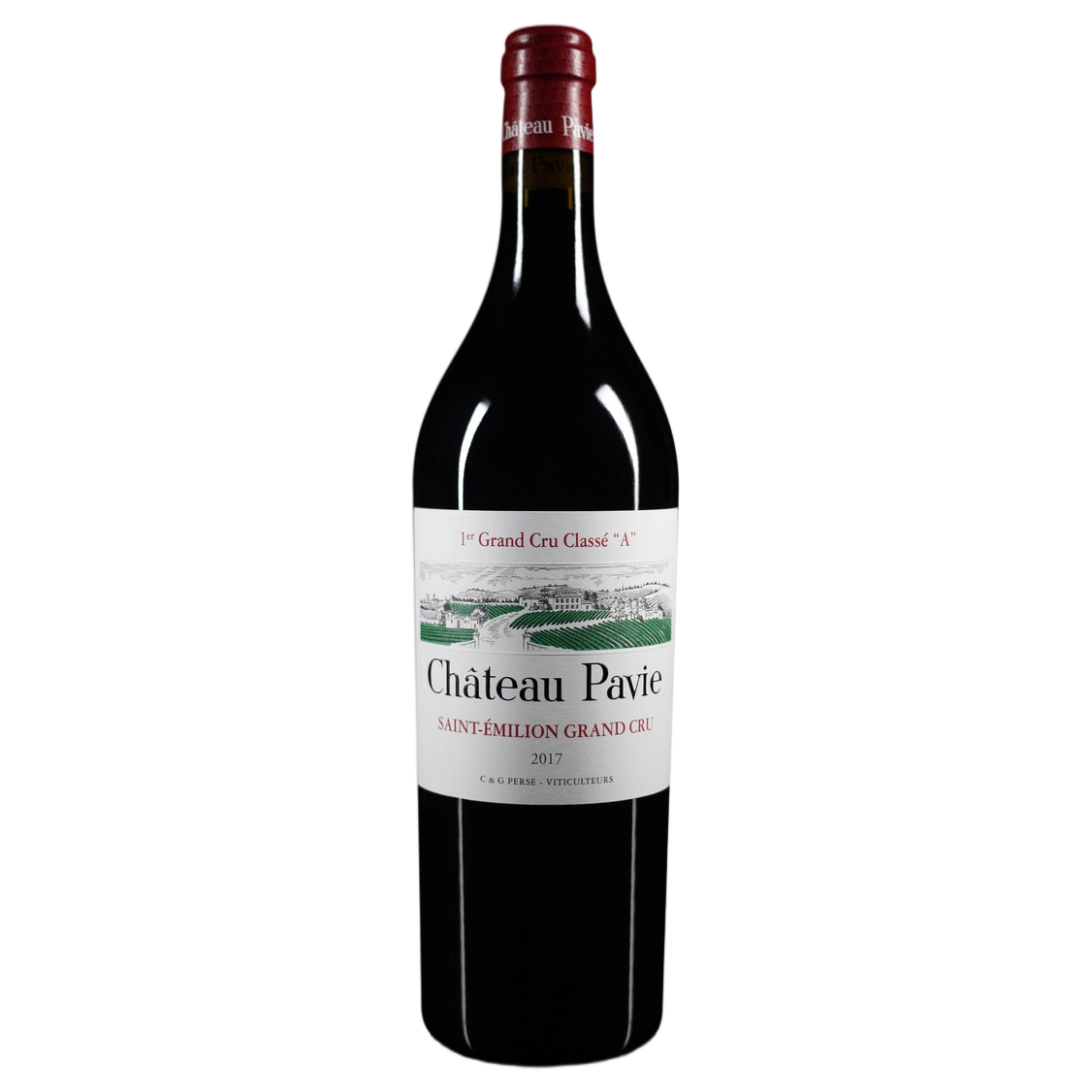 A bottle of Chateau Pavie 2017 750ml Red Wine