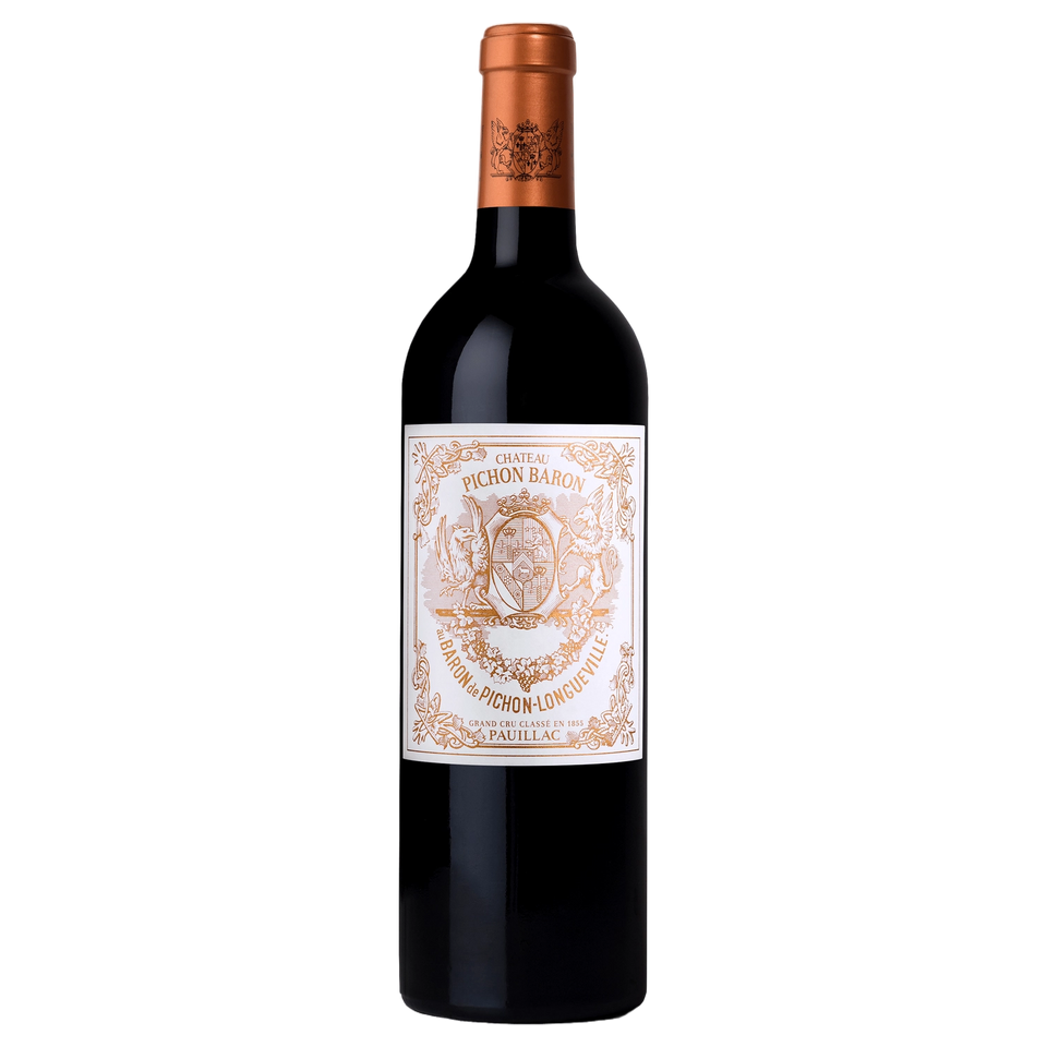 A bottle of Chateau Pichon Longuev. Baron 2021 750ml Red Wine