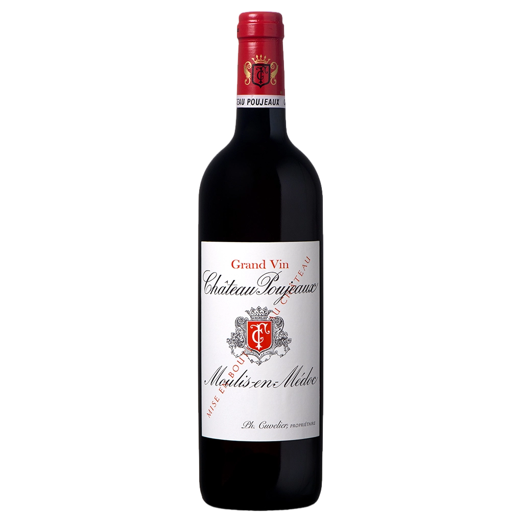 A bottle of Chateau Poujeaux 2014 750ml Red Wine