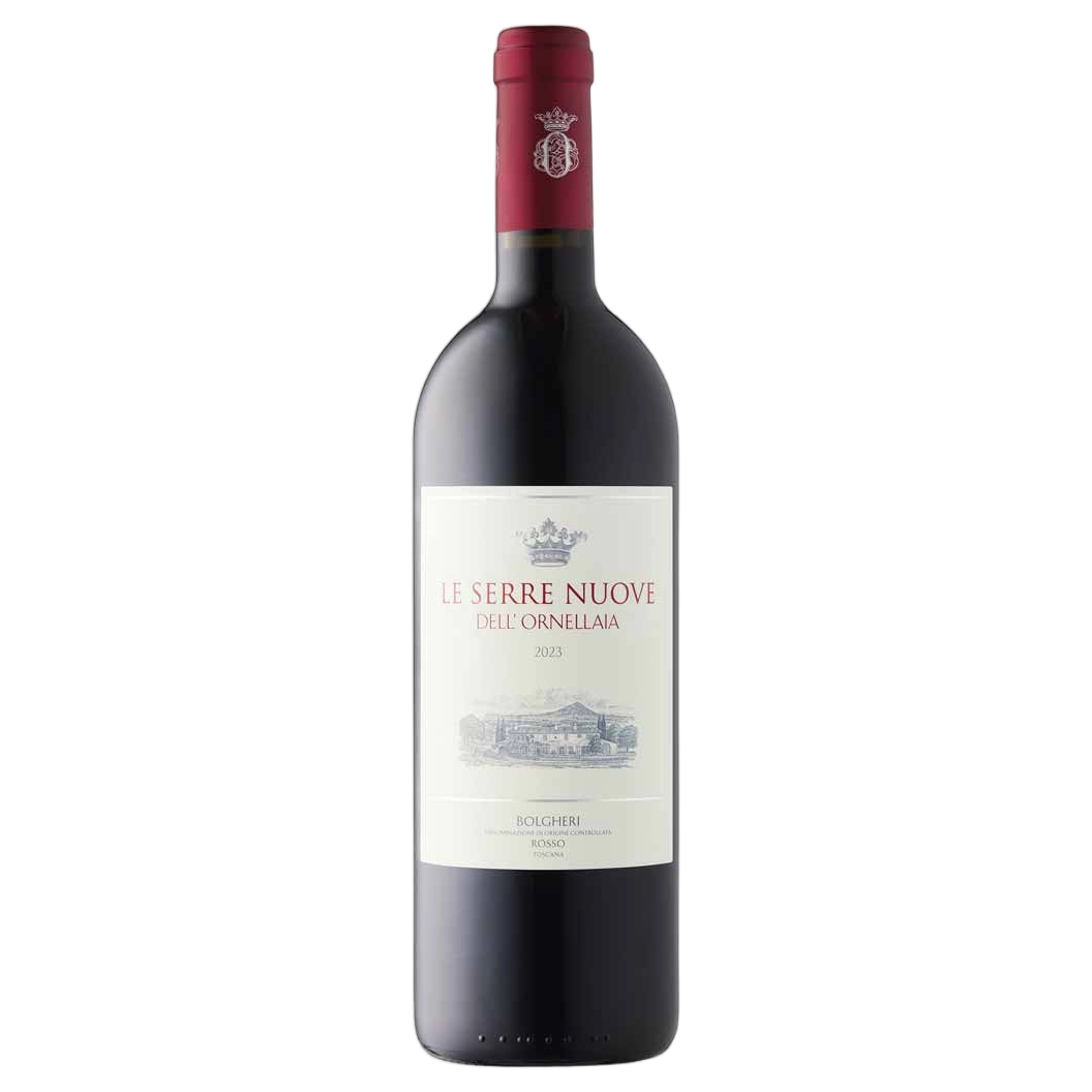 A bottle of Le Serre Nuove Dell ’Ornellaia 2023 3000ml Red Wine