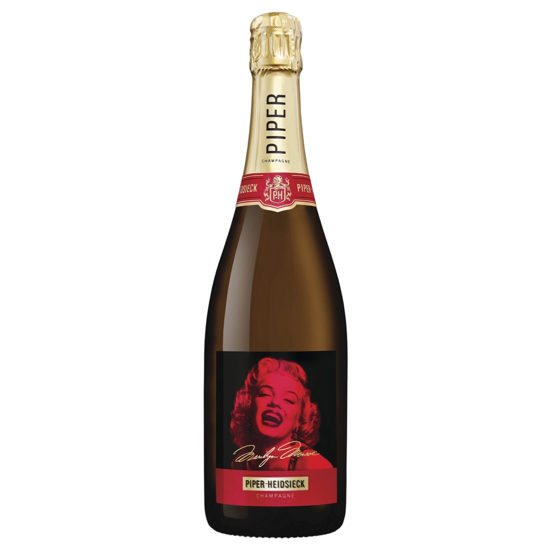 A bottle of Piper Heidsieck Brut Marilyn Reims NV 750ml Sparkling Wine
