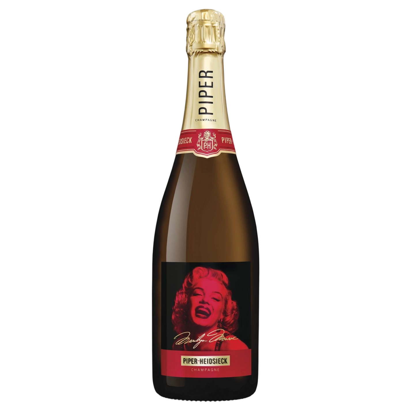 A bottle of Piper Heidsieck Brut Marilyn Reims NV 750ml Sparkling Wine