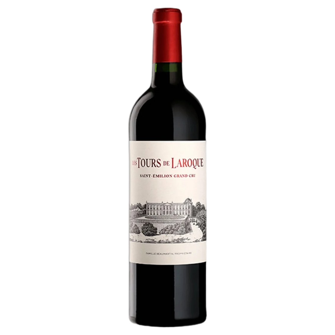 A bottle of Les Tours De Laroque 2021 750ml Red Wine