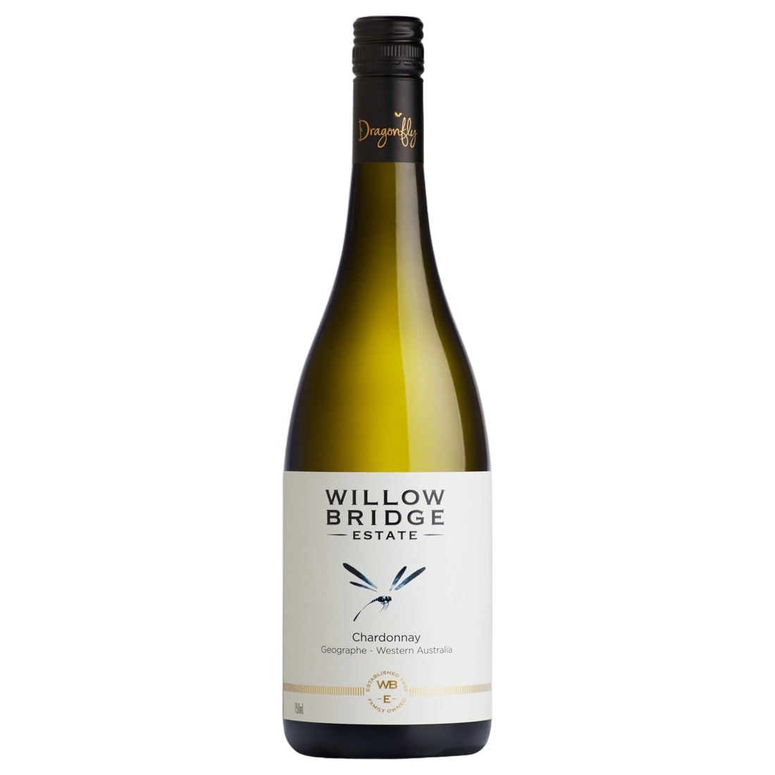 A bottle of Willow Bridge Dragon Fly Chardonnay 2025 750ml White Wine