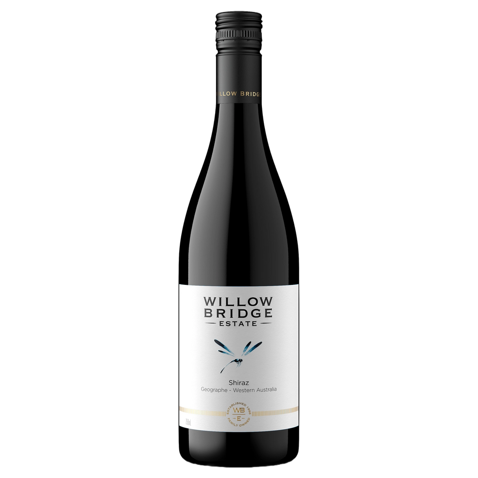 A bottle of Willow Bridge Dragon Fly Shiraz 2022 750ml Red Wine