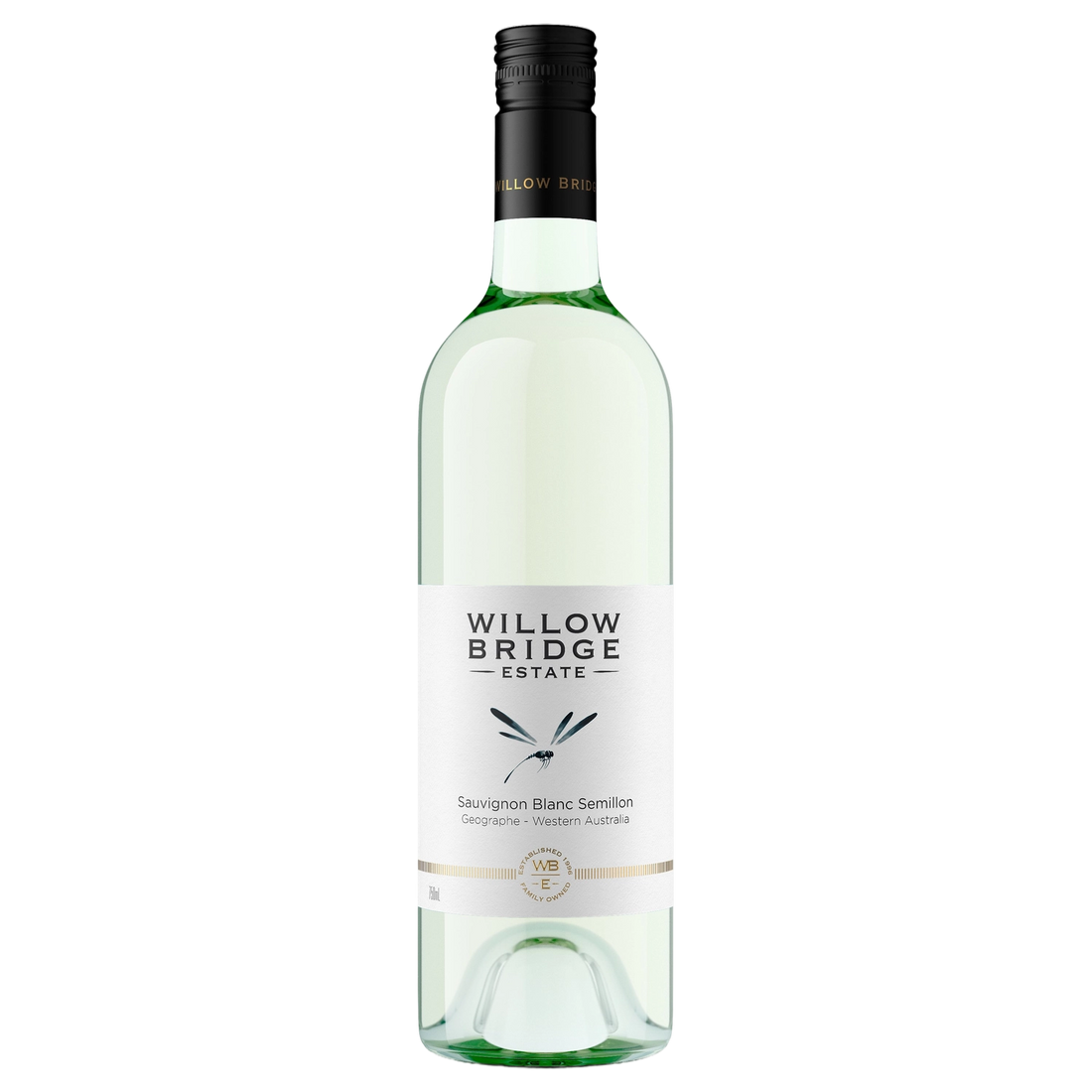A bottle of Willow Bridge Dragon Fly Sauvignon Blanc Semillon 2024 750ml White Wine