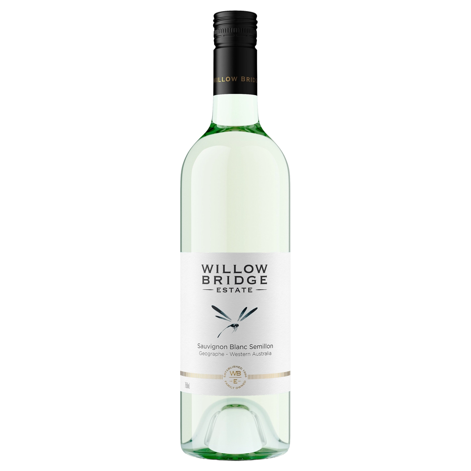 A bottle of Willow Bridge Dragon Fly Sauvignon Blanc Semillon 2024 750ml White Wine