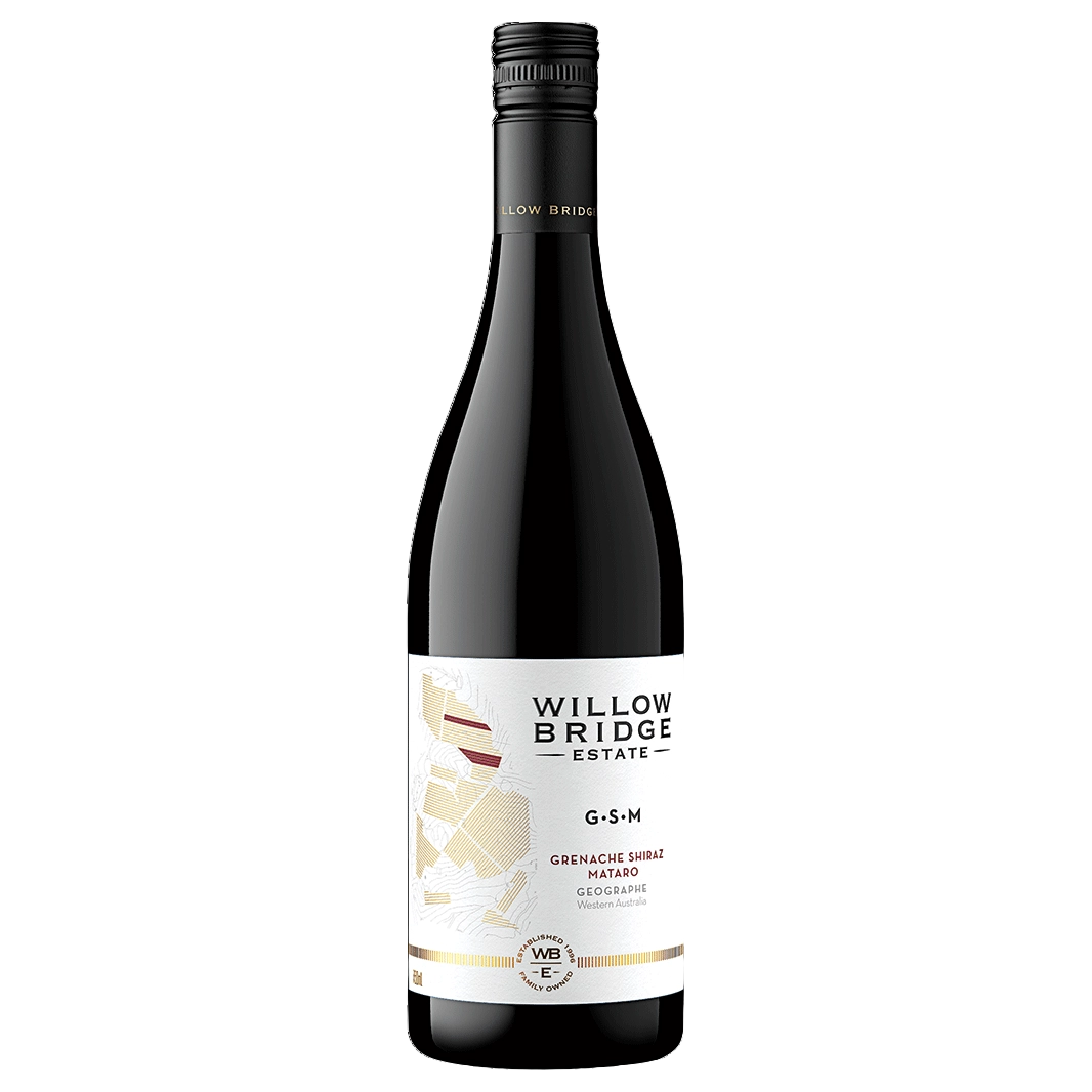 A bottle of Willow Bridge Grenache Shiraz Mataro 2023 750ml Red Wine
