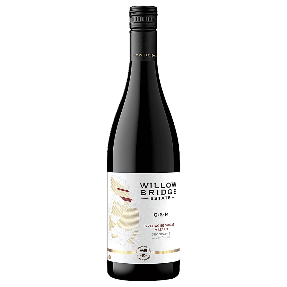 A bottle of Willow Bridge Grenache Shiraz Mataro 2023 750ml Red Wine
