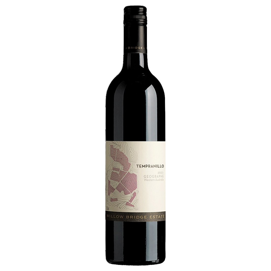 A bottle of Willow Bridge Tempranillo 2023 750ml Red Wine