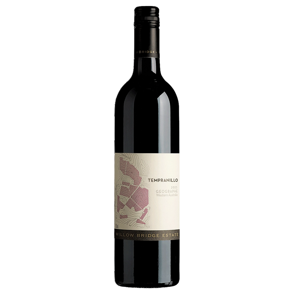 A bottle of Willow Bridge Tempranillo 2023 750ml Red Wine