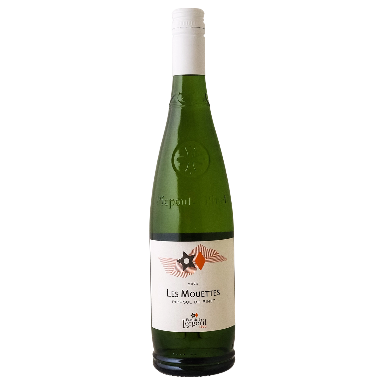 A bottle of Lorgeril Mouettes Languedoc Picpoul 2025 750ml White Wine