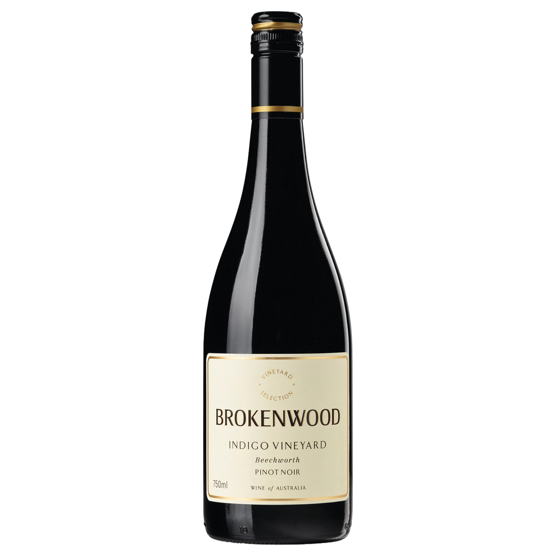 A bottle of Brokenwood Indigo Vineyard Pinot Noir 2025 750ml Red Wine