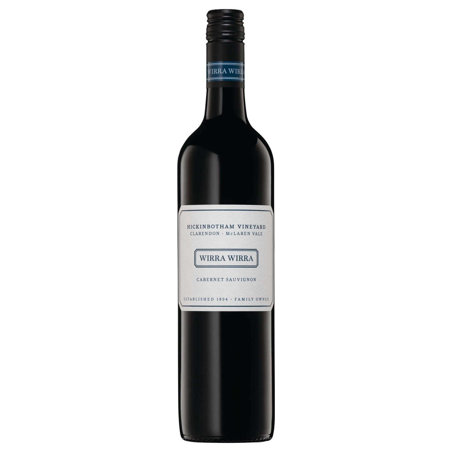 A bottle of Wirra Wirra Single Vineyard Hickinbotham Cabernet Sauvignon 2025 750ml Red Wine